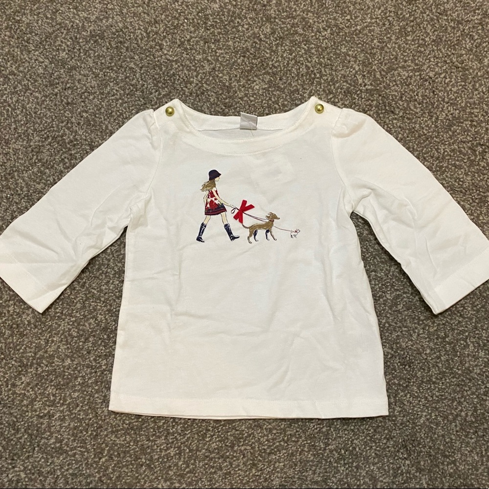 Janie and Jack 3 quarter sleeve shirt.